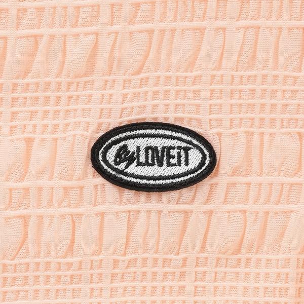 帶吊帶透明褶皺T恤