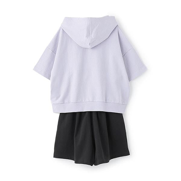 【GOODPRICE】【純棉100%】短袖連帽套裝