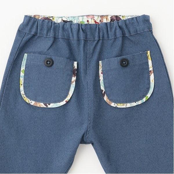 九分彈力斜紋褲