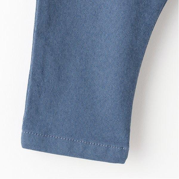 九分彈力斜紋褲