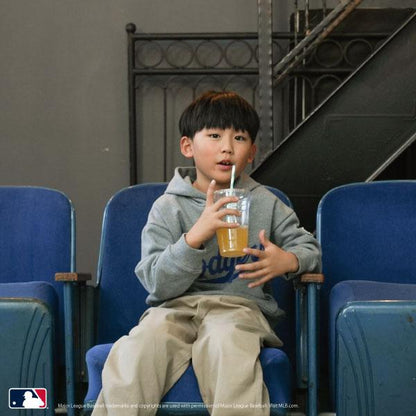 【MLB】標誌印花寬鬆衛衣連帽衫