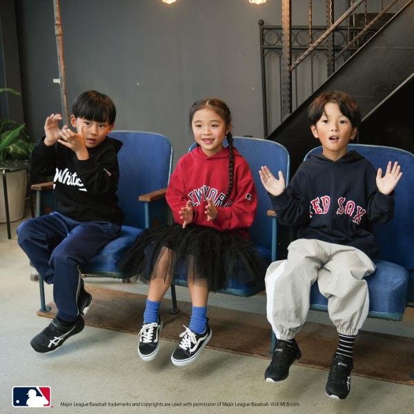 【MLB】標誌印花寬鬆衛衣連帽衫