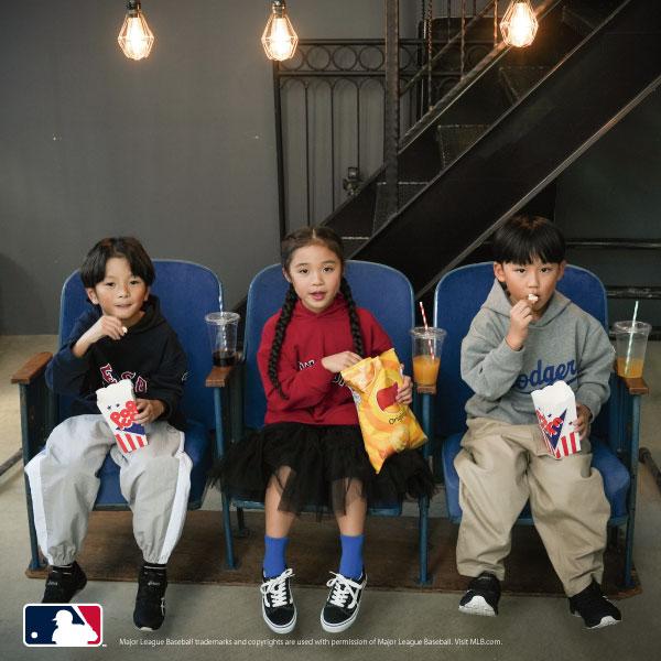 【MLB】標誌印花寬鬆衛衣連帽衫