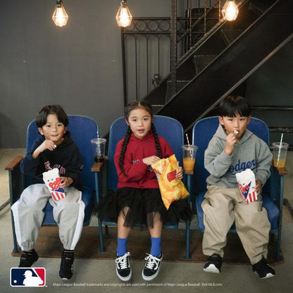 【MLB】標誌印花寬鬆衛衣連帽衫