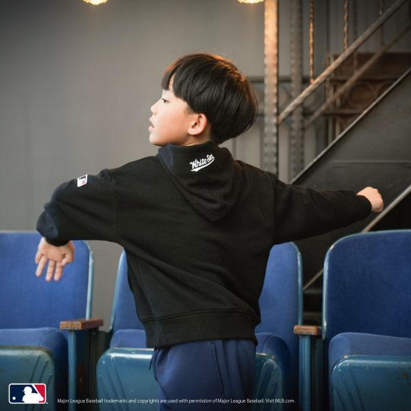 【MLB】標誌印花寬鬆衛衣連帽衫