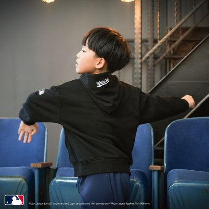 【MLB】標誌印花寬鬆衛衣連帽衫