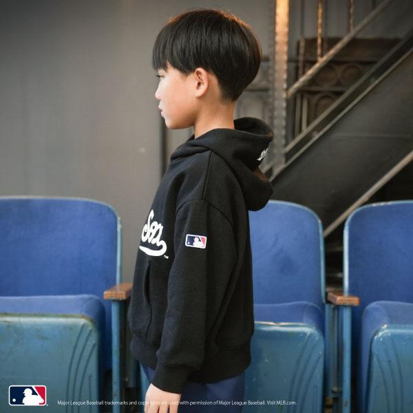 【MLB】標誌印花寬鬆衛衣連帽衫