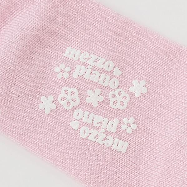 荷葉邊標誌刺繡襪