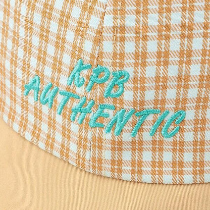 格紋標誌棒球帽