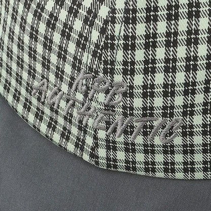 格紋標誌棒球帽