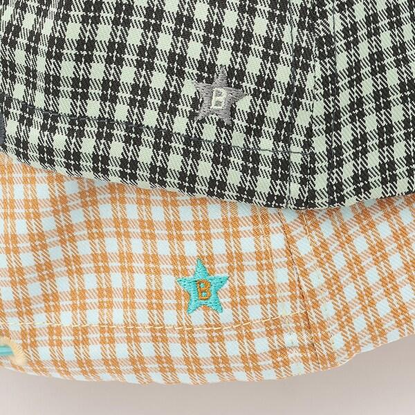 格紋標誌棒球帽