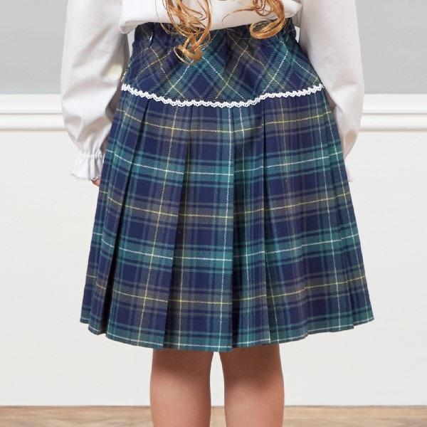 KP格紋百褶裙（110～130）