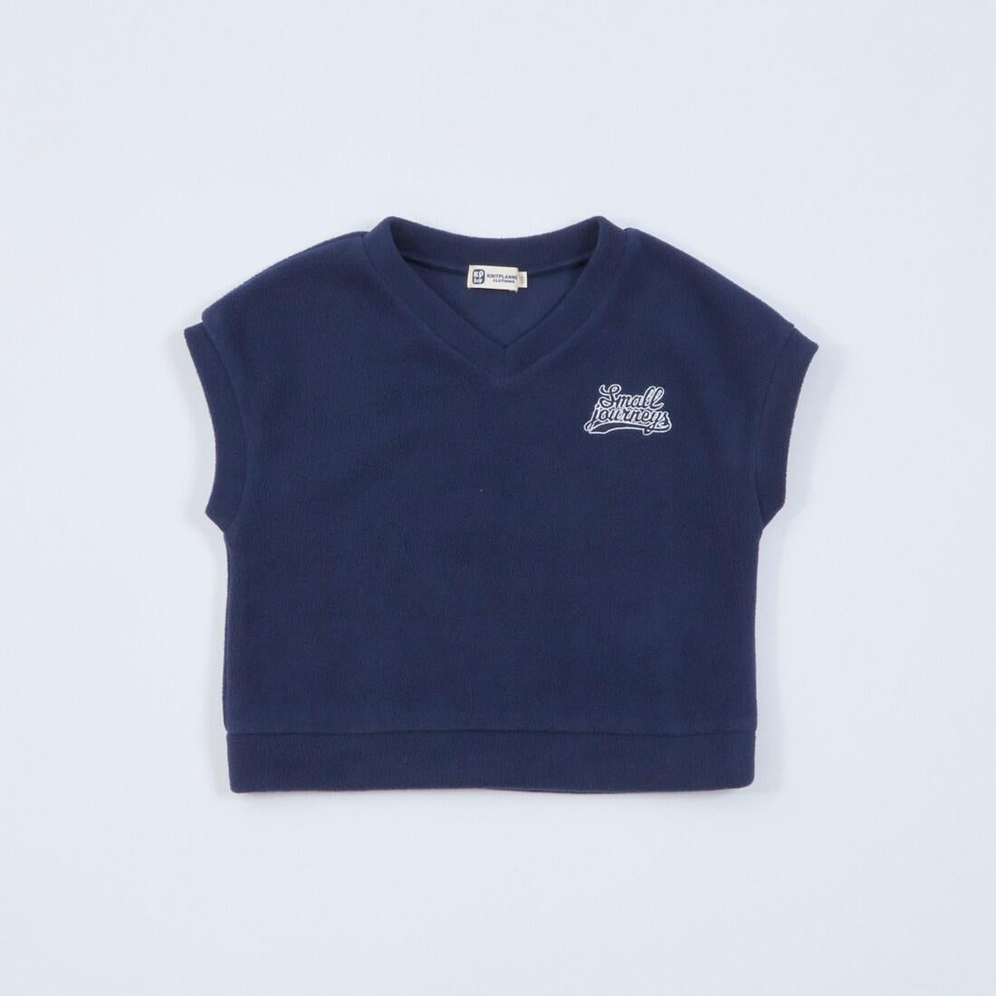 KPBOY抓絨馬甲高領T恤套裝（110～150）