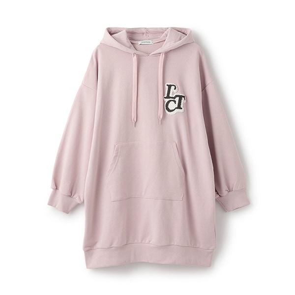 【GOODPRICE】毛圈繡連帽衛衣裙