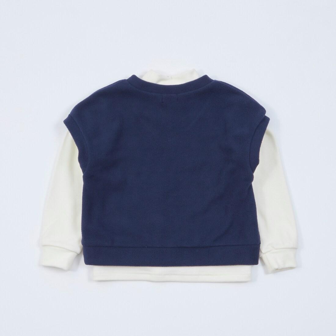 KPBOY抓絨馬甲高領T恤套裝（110～150）