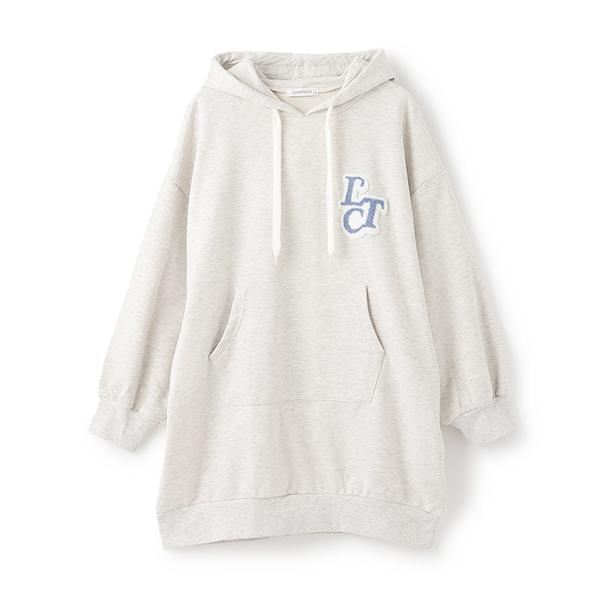 【GOODPRICE】毛圈繡連帽衛衣裙