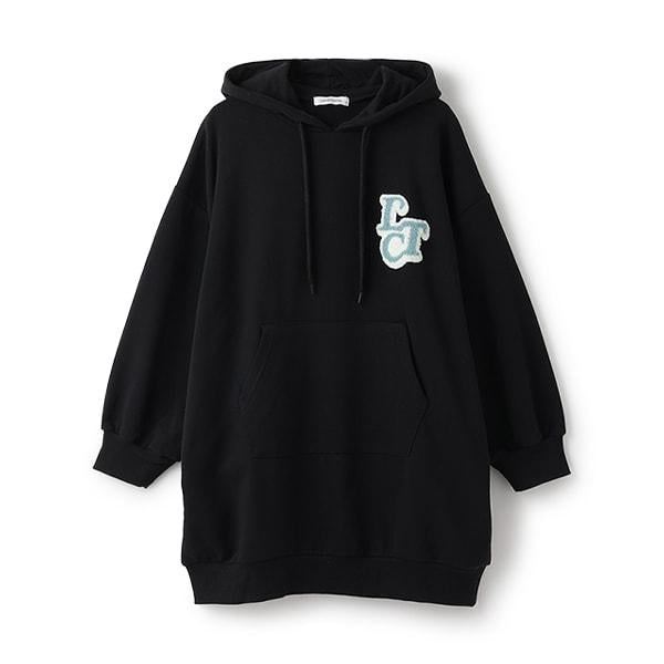 【GOODPRICE】毛圈繡連帽衛衣裙