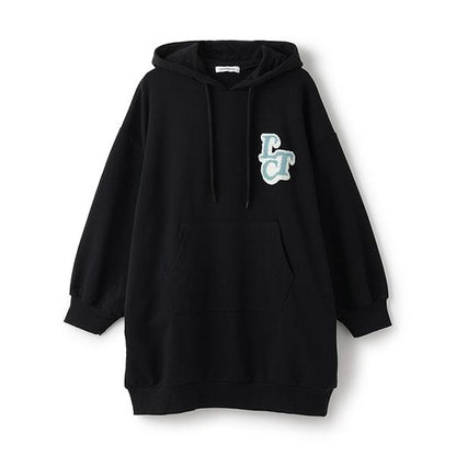 【GOODPRICE】毛圈繡連帽衛衣裙