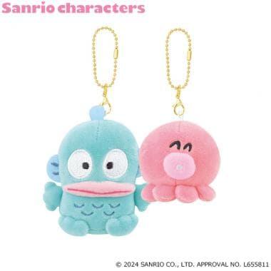 【SANRIO】微笑毛絨鑰匙扣