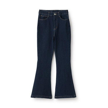 【基礎款】牛仔斜紋喇叭褲