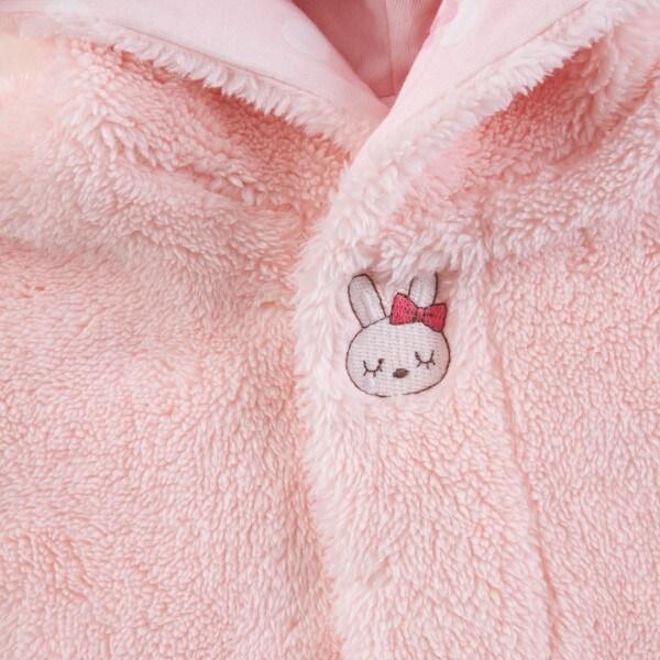 KP(ケーピー)羊羔絨mimi刺繡蝴蝶結披風