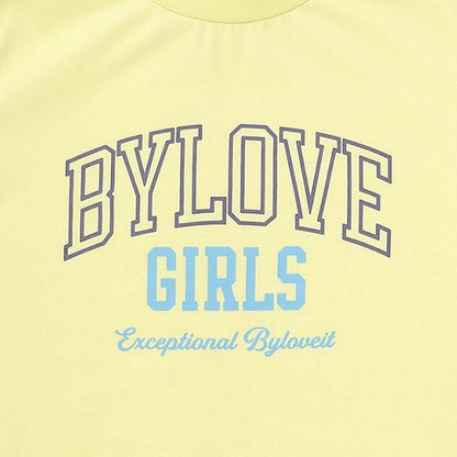 【接觸冷感】露肩字母T恤