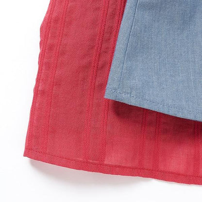 愛心煙燻褶連衣裙