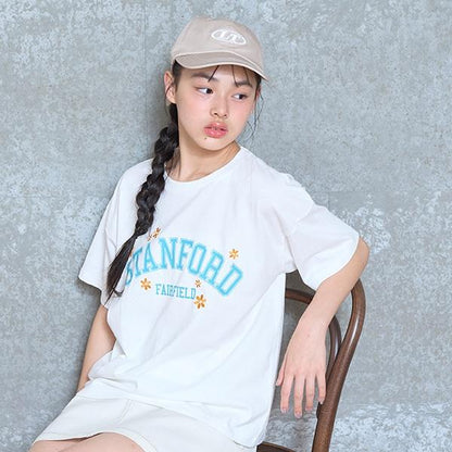 【GOODPRICE】【純棉100%】花卉學院風T恤