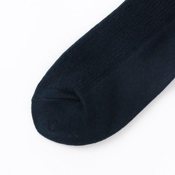 【畢業服】【典禮】單點刺繡羅紋高筒襪