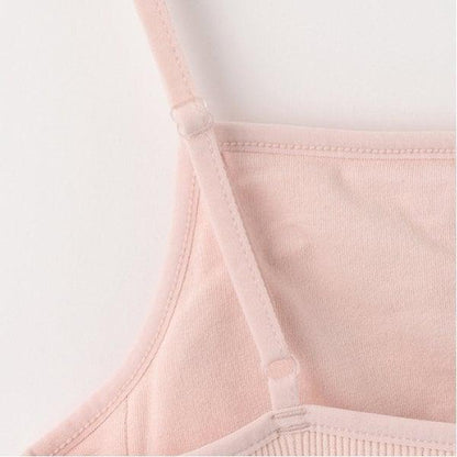 【基礎款】【100%純棉】帶胸墊羅紋吊帶背心