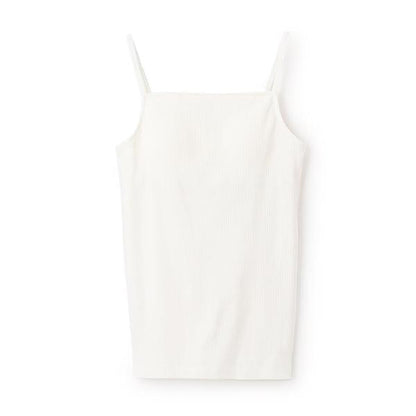 【基礎款】【100%純棉】帶胸墊羅紋吊帶背心