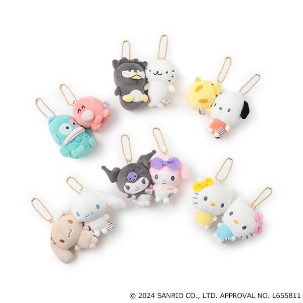 【SANRIO】微笑毛絨鑰匙扣