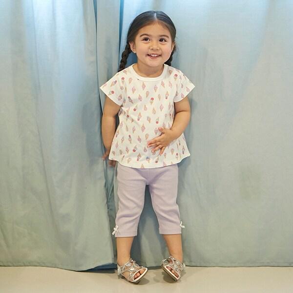 【プティプラ】GIRLS七分打底褲