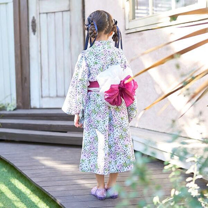 【浴衣】易穿脫款式♪ 多款花色連衣裙式（含2條腰帶）