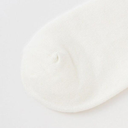 【抗菌防臭】條紋刺繡運動短襪