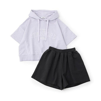 【GOODPRICE】【純棉100%】短袖連帽套裝