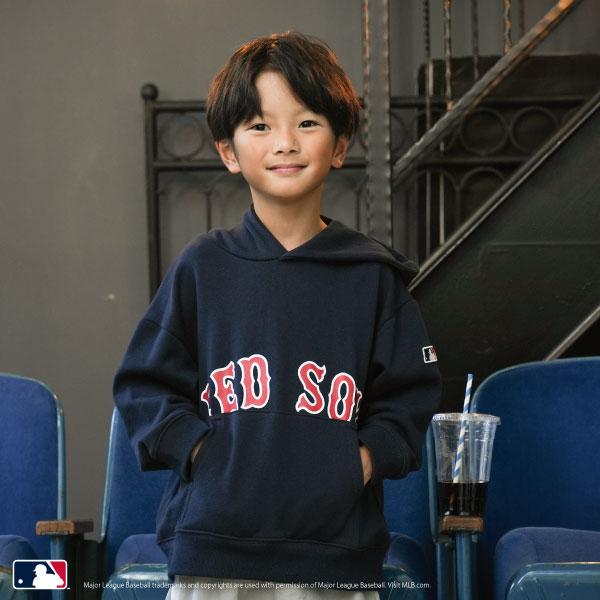 【MLB】標誌印花寬鬆衛衣連帽衫