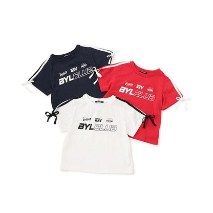 【Cuugal掲載】袖部蝴蝶結條紋T恤