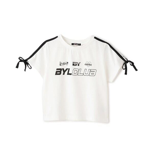 【Cuugal掲載】袖部蝴蝶結條紋T恤