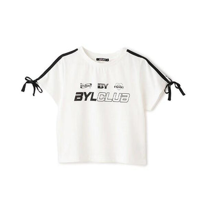 【Cuugal掲載】袖部蝴蝶結條紋T恤