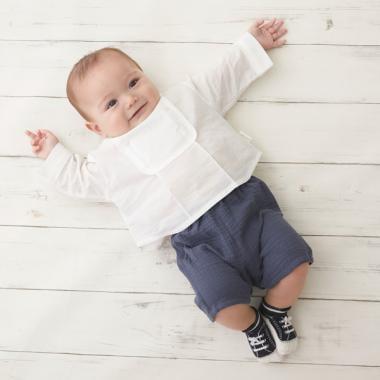 方領襯衫+長褲套裝