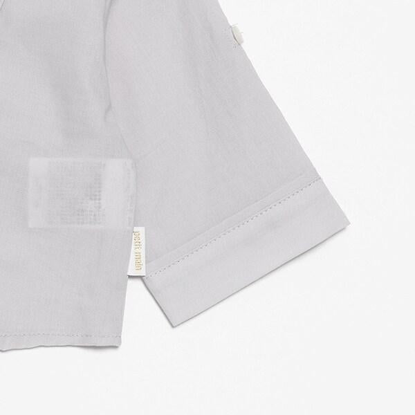 方領襯衫+長褲套裝