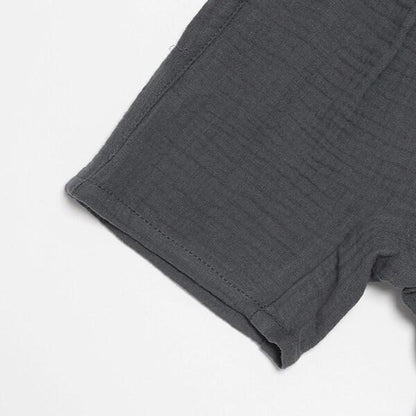 方領襯衫+長褲套裝