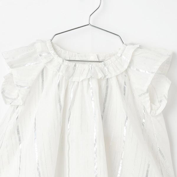 【リンク】亮片條紋/花卉圖案套裝（嬰兒）