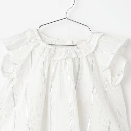 【リンク】亮片條紋/花卉圖案套裝（嬰兒）