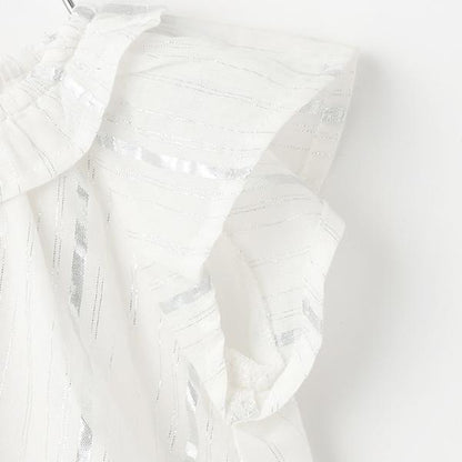 【リンク】亮片條紋/花卉圖案套裝（嬰兒）