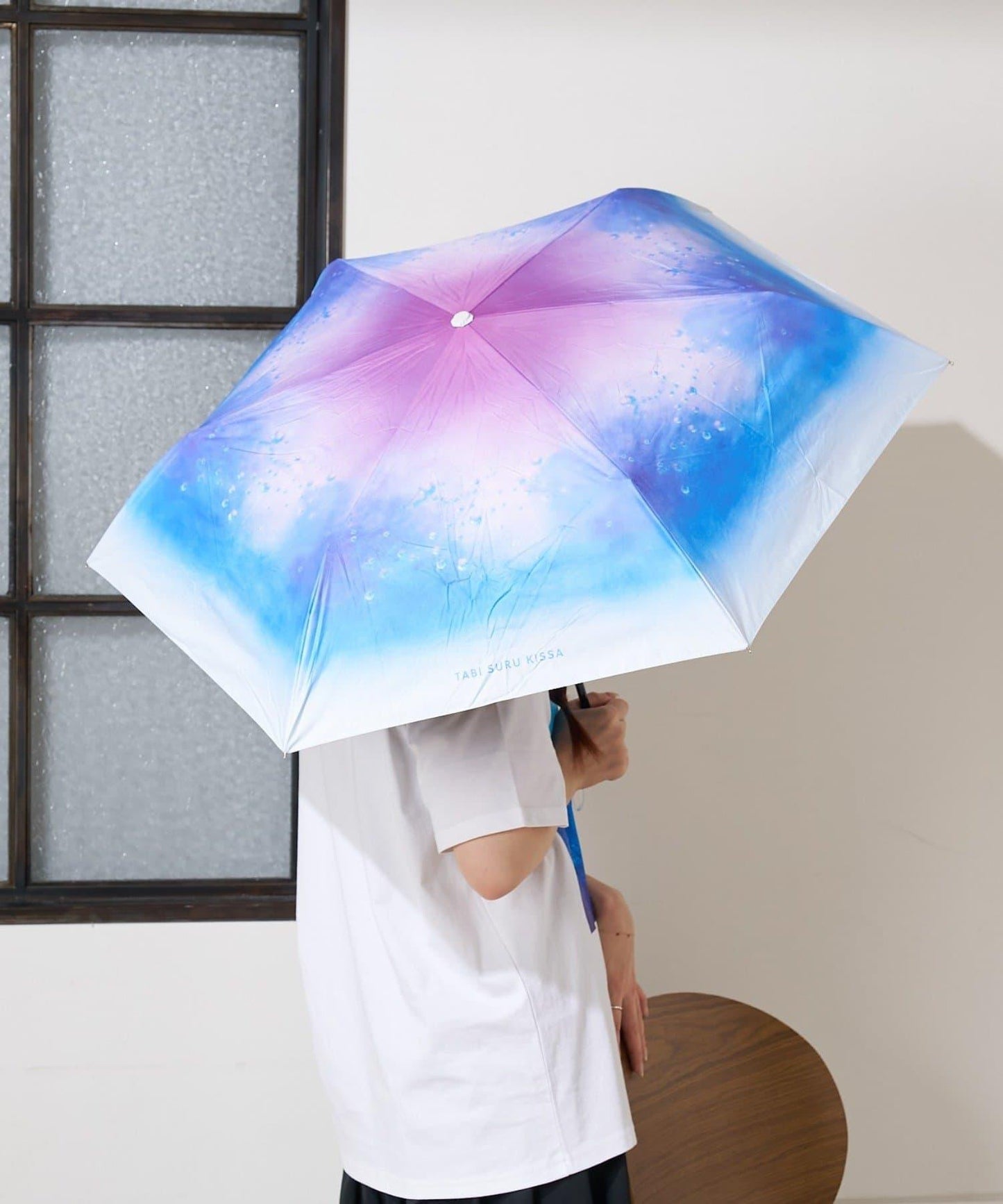 旅行咖啡×生日酒吧 PU迷你雨傘