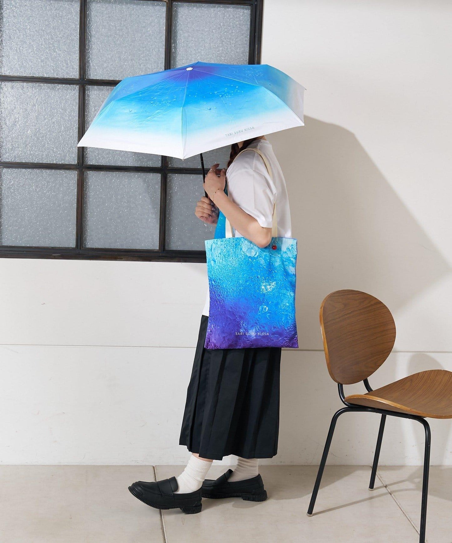 旅行咖啡×生日酒吧 PU迷你雨傘