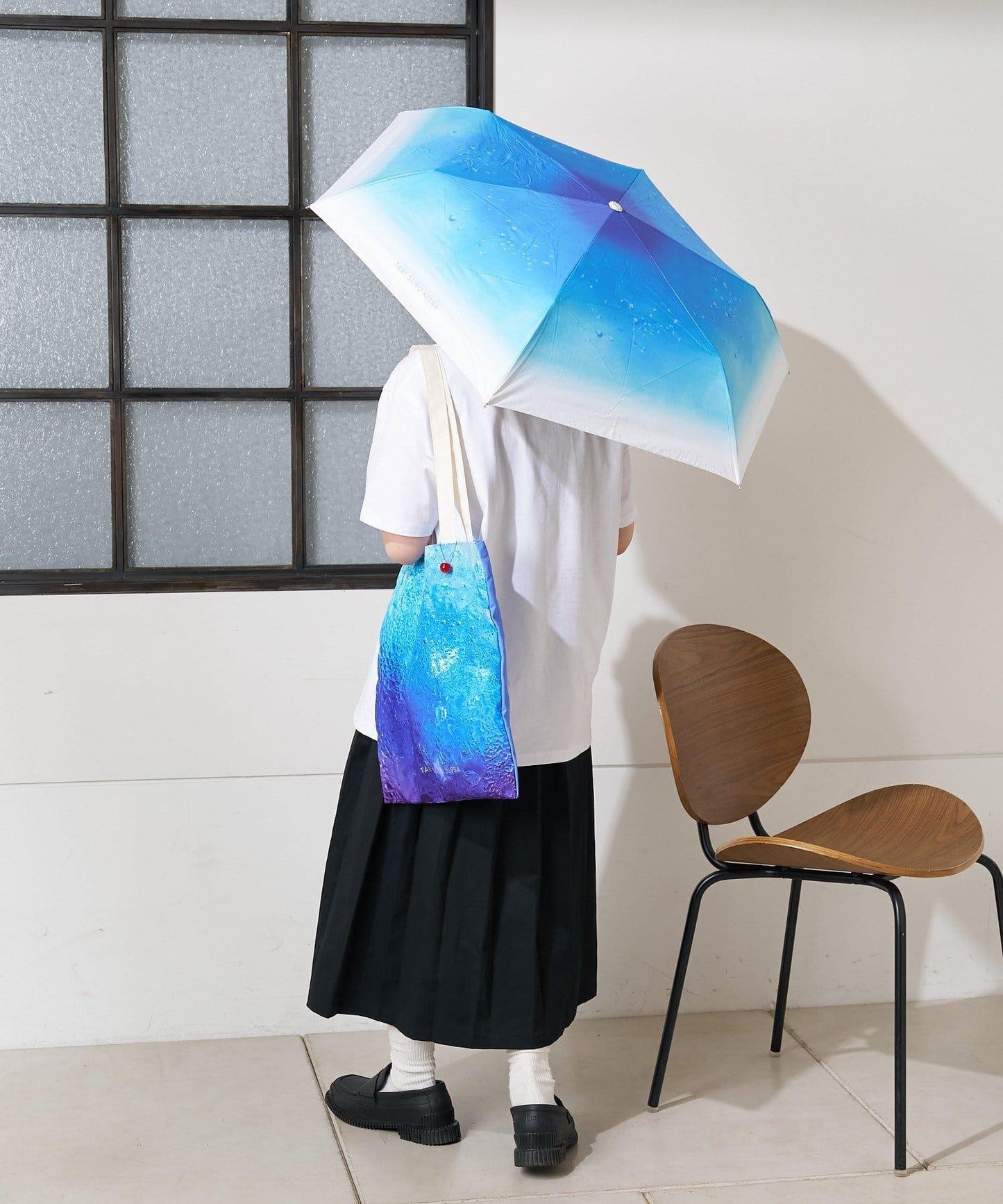 旅行咖啡×生日酒吧 PU迷你雨傘