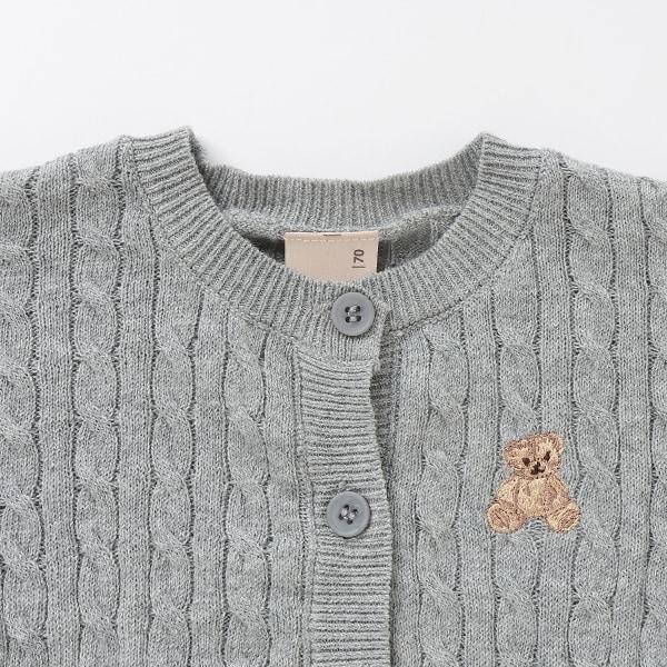 小熊刺繡開衫